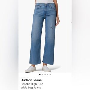 Hudson Rosalie High Rise Wide Leg Crop size 31